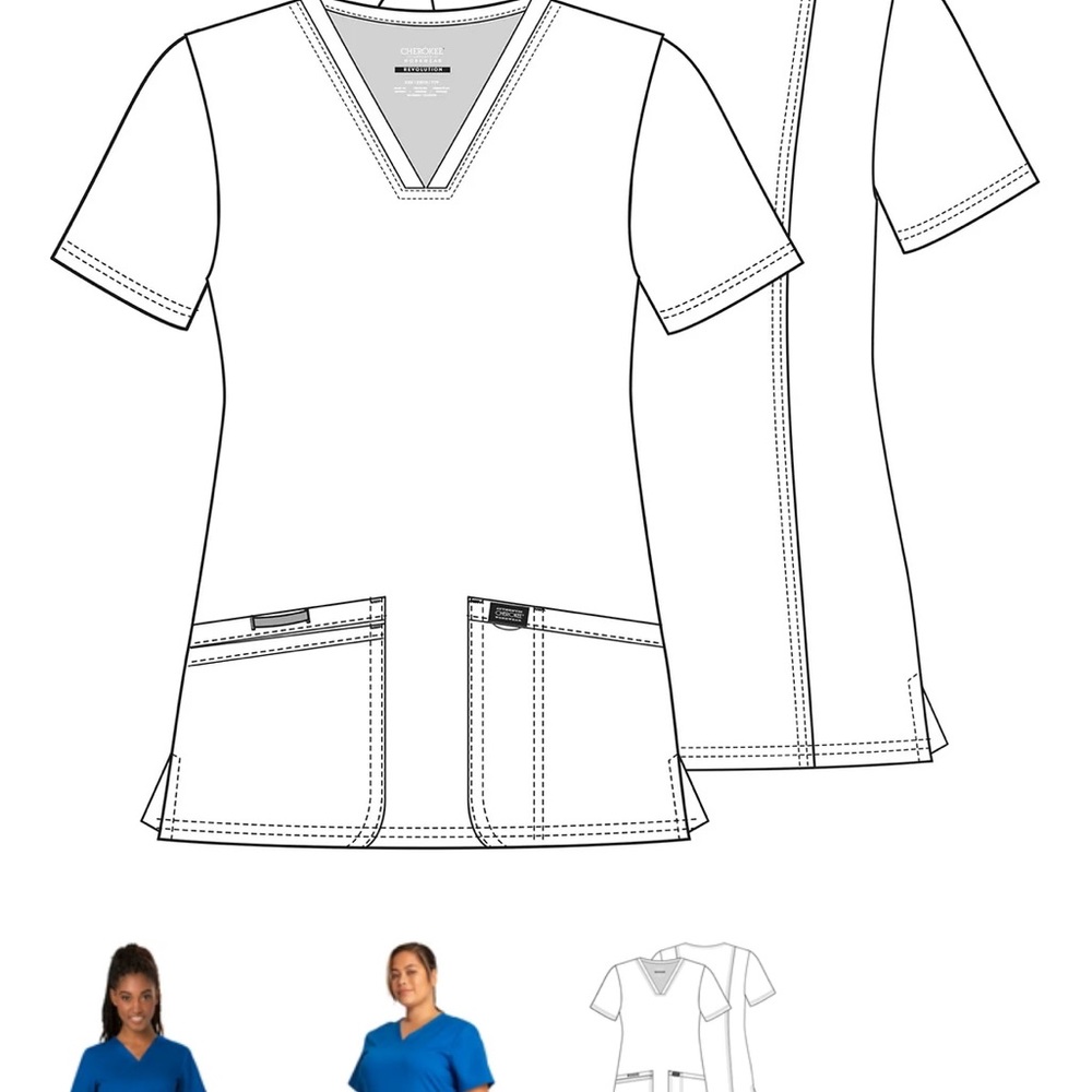 Cherokee uniform top blue 2XL